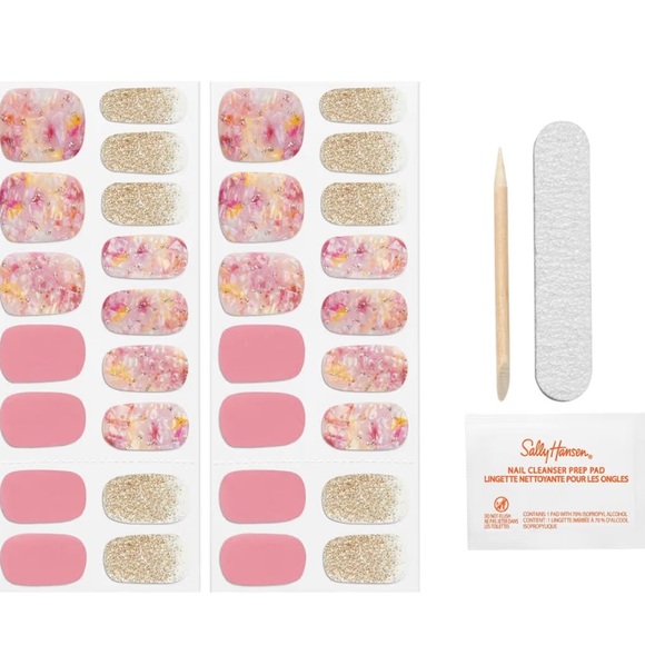 3 Pack Sally Hansen Salon Effects Nail Strips-Cosmic Blush - Picture 3 of 3